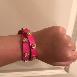 Women’s Never Worn Tory Burch Pink Wrap Bracelet